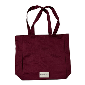Gucci Beauty Burgundy Tote Bag New Large Canvas Carryall